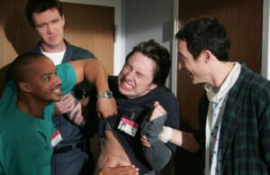 Um dos personagens mais duradouros de Scrubs foi criado como uma aparição única