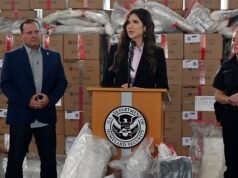 Christy Noem alertou que a paralisação do DHS ameaça a segurança do aeroporto e do país