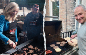 ‘O que é isso?’: Governador democrata questionado sobre a foto bizarra de ‘andador de ervas daninhas’ grelhando