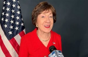 A senadora Susan Collins lançou uma campanha de reeleição para 2026 no Maine