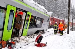 Trem suíço descarrilou em avalanche, teme-se muitas vítimas