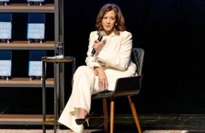 Kamala Harris pede que Trump ‘cinga-se’ no evento Richmond Book Tour