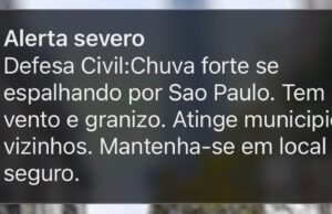 Cidade de SP entra em alerta de enchente; Defesa Civil emite alerta