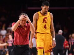 Chad Baker-Mazzara foi eliminado da USC na semana passada, enquanto os Trojans tentavam impedir a seqüência de derrotas e avançavam para o torneio da NCAA