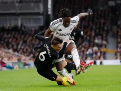 Spurs em dificuldades perdem por 2 a 1 para o Fulham