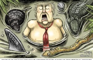 Desenho animado: Pântano na banheira de hidromassagem