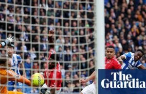 Welbeck levanta Brighton para pressionar Nottingham Forest e Vitor Pereira. Primeira Liga