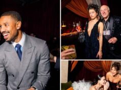 Michael B. entre as celebridades na festa pós-Netflix do Actor Awards. Jordânia