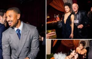 Michael B. entre as celebridades na festa pós-Netflix do Actor Awards. Jordânia