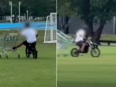 Bandidos de bicicletas elétricas da Gold Coast destroem campo de futebol antes da proibição do julgamento