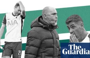 Sim, o rebaixamento agora é uma possibilidade muito real para o Tottenham. Primeira Liga