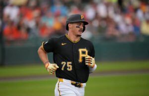 O principal candidato da MLB, Connor Griffin, faz o terceiro home run do treinamento de primavera