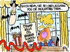 Desenho animado: Pedófilo belicista