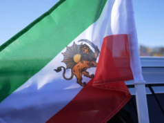 Entre os iranianos que se opõem ao regime, a bandeira tornou-se um símbolo de luta e protesto antes da Revolução Iraniana