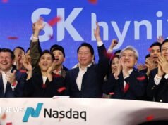 A gigante de chips SK Hynix levanta US$ 26,5 bilhões à medida que as ações sobem em uma grande listagem nos EUA