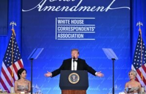 No Jantar dos Correspondentes, Trump elogiou suas conquistas e relacionamento com a imprensa