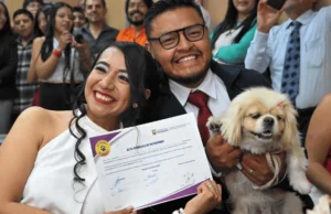 Até a morte uivar: animais de estimação testemunham em casamento no Equador