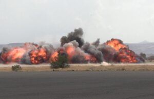 Em resposta ao ataque ao aeroporto de Sana’a, os Houthis do Iémen atacaram o aeroporto de Abha, na Arábia Saudita.