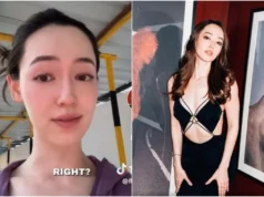 A modelo Fiona Fussi afirma que ficou trancada em seu carro até pagar pelos lenços umedecidos que um motorista do Grab lhe deu.