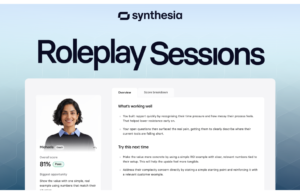 A plataforma de treinamento de IA da Synthesia vai além do vídeo para o coaching ao vivo